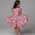 coarse calico dress for girls