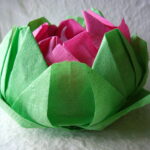 lotus napkin pink