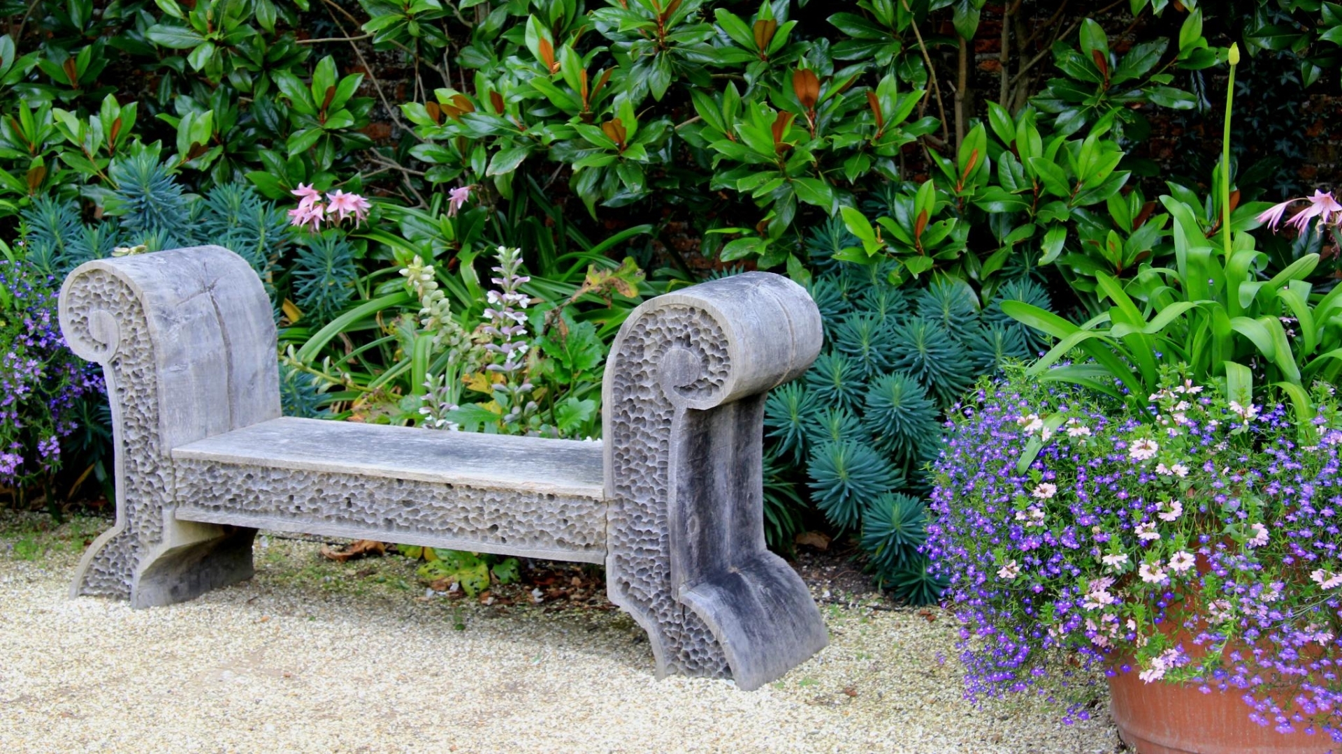 stone bench