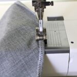 processing of curtains with overlock