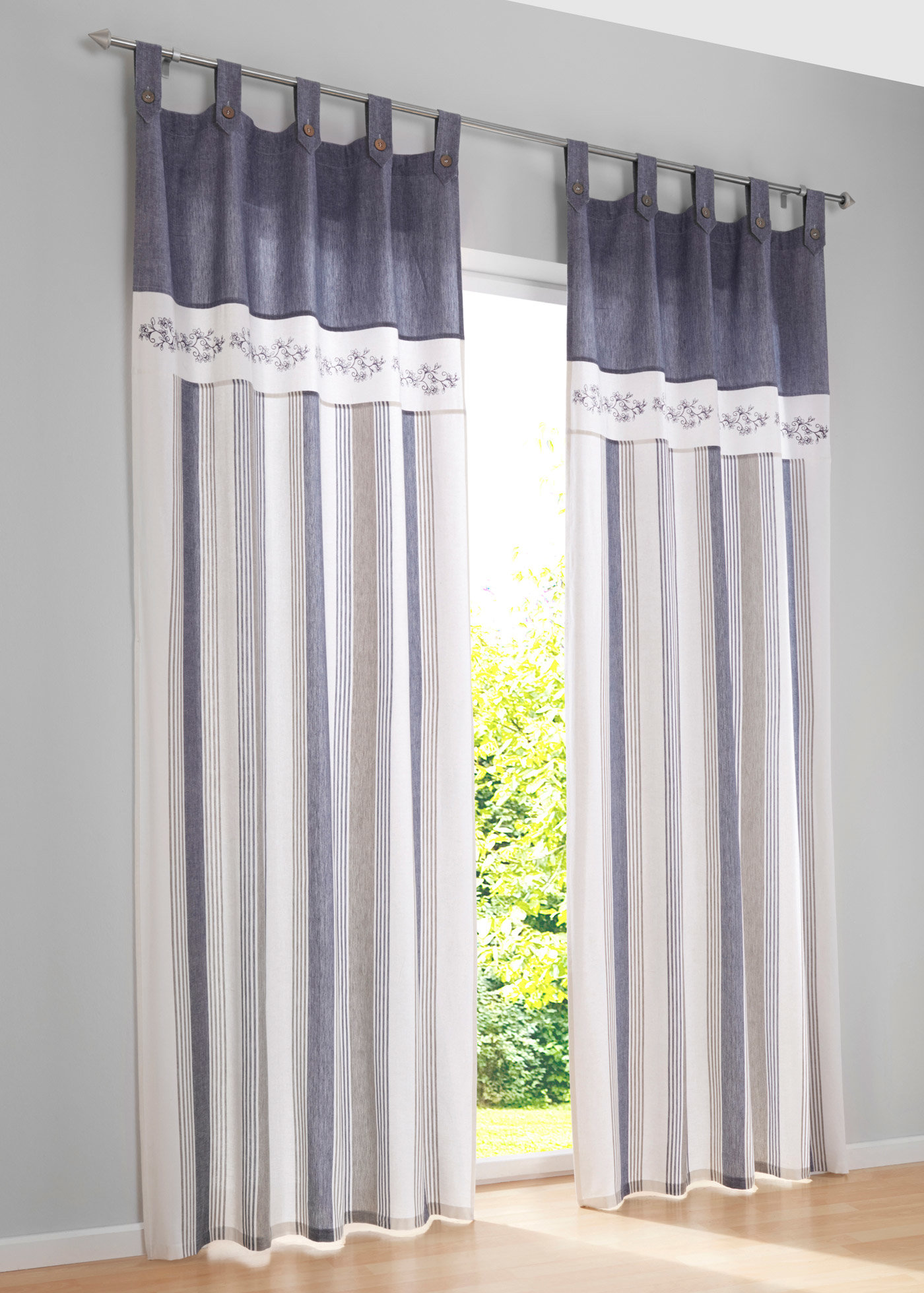 how to lengthen the curtains on the hinges photo