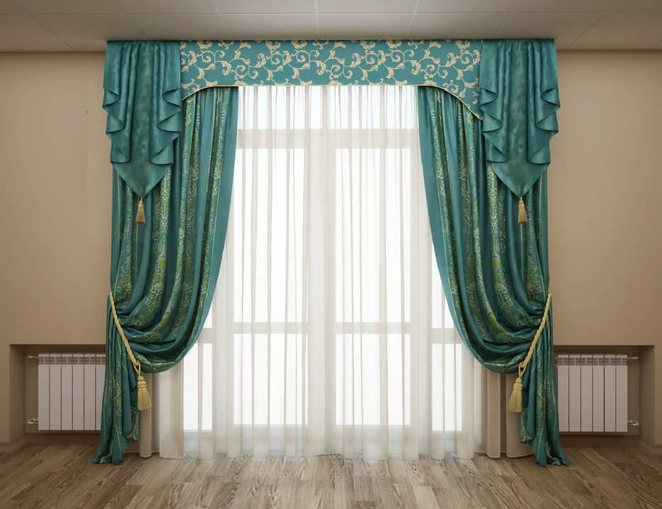 how to lengthen curtains with a lambrequin