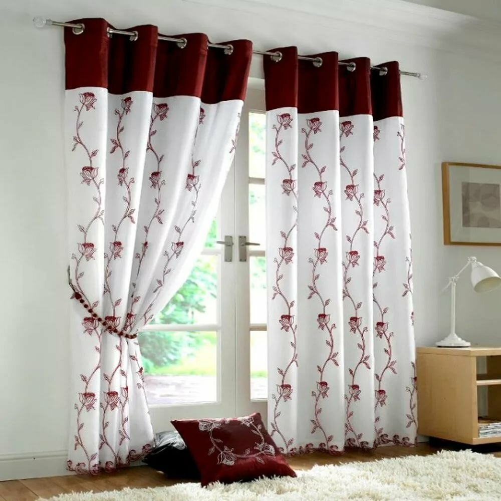 how to lengthen curtains with a pattern