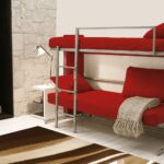 red bunk bed