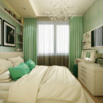 wallpaper green bedroom