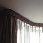 cornice for bay window decoration photo