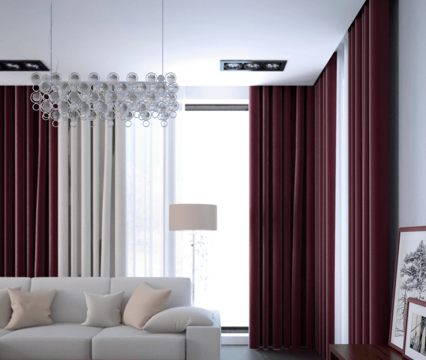 hidden curtain rod