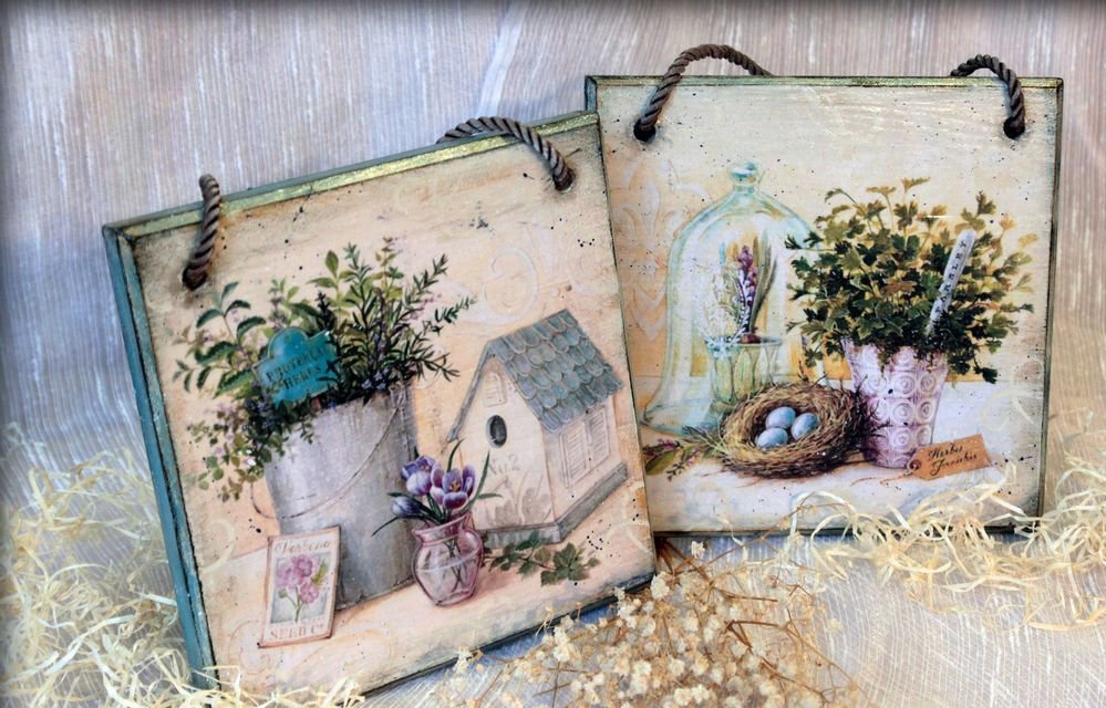 paintings decoupage design ideas