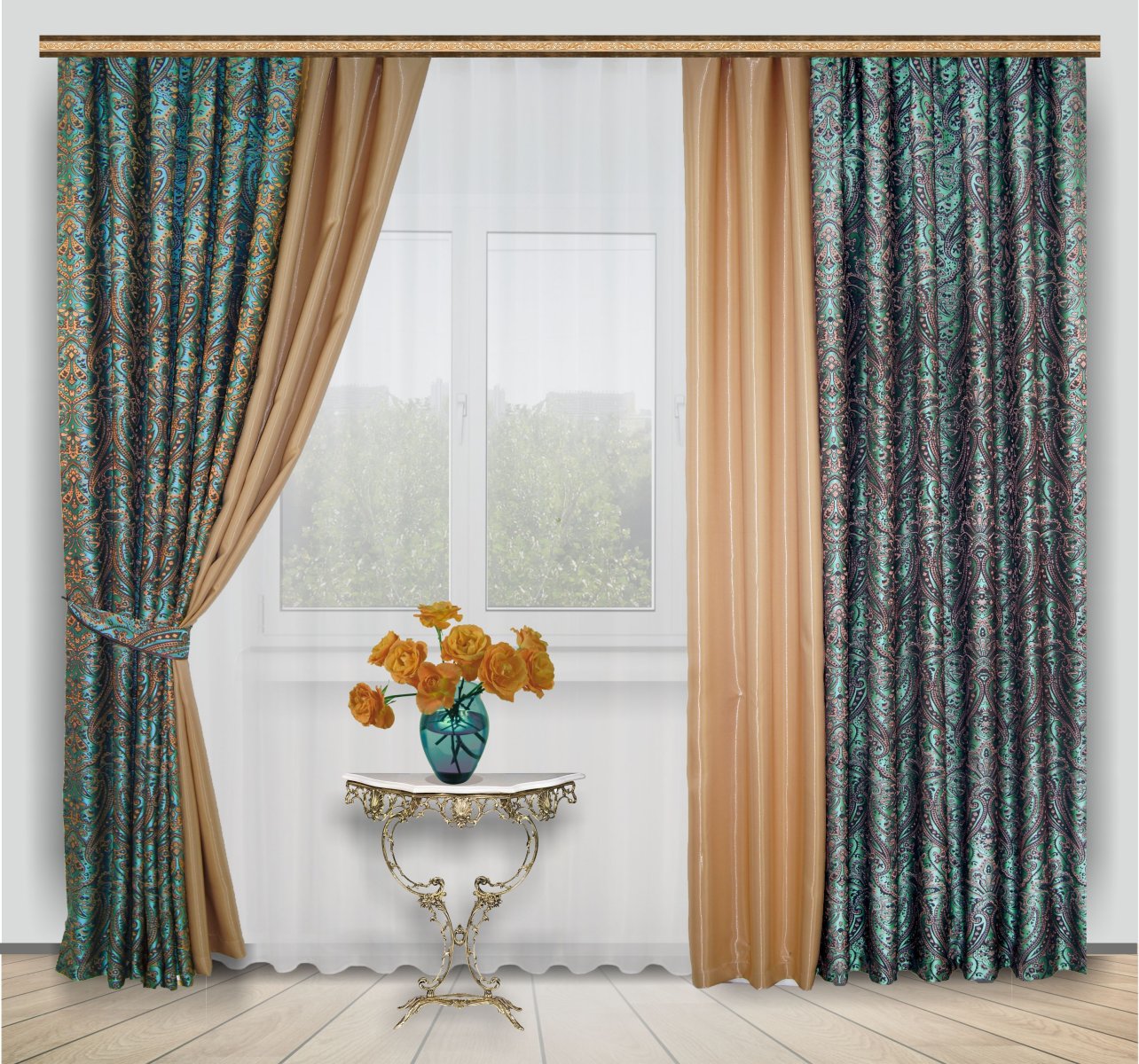 combined curtains