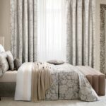 set of curtains and bedspreads design