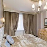 set of curtains and bedspreads photo options