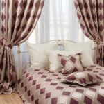 set of curtains and bedspreads decor