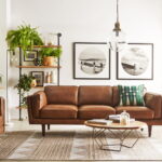 brown sofa decoration photo