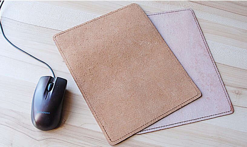 mouse pad leather