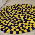 rug from pom-poms types of photos