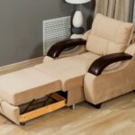 armchair-bed beige