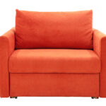 fauteuil-lit orange