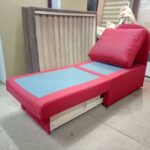 armchair-bed burgundy