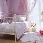 children's bed in a pale lilac interior