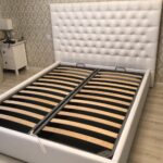 bed with orthopedic base decor photo