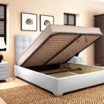 bed with orthopedic base photo decoration