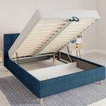 bed with orthopedic base design photo