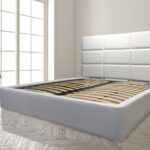 bed with orthopedic base photo design