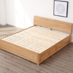 bed with orthopedic base photo design