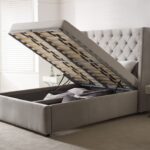 bed with lifting mechanism design photo