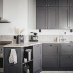 kitchen cabinets to the ceiling above the sink