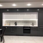 kitchen cabinets to the ceiling black