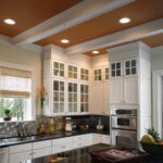 kitchen cabinets glazed to the ceiling