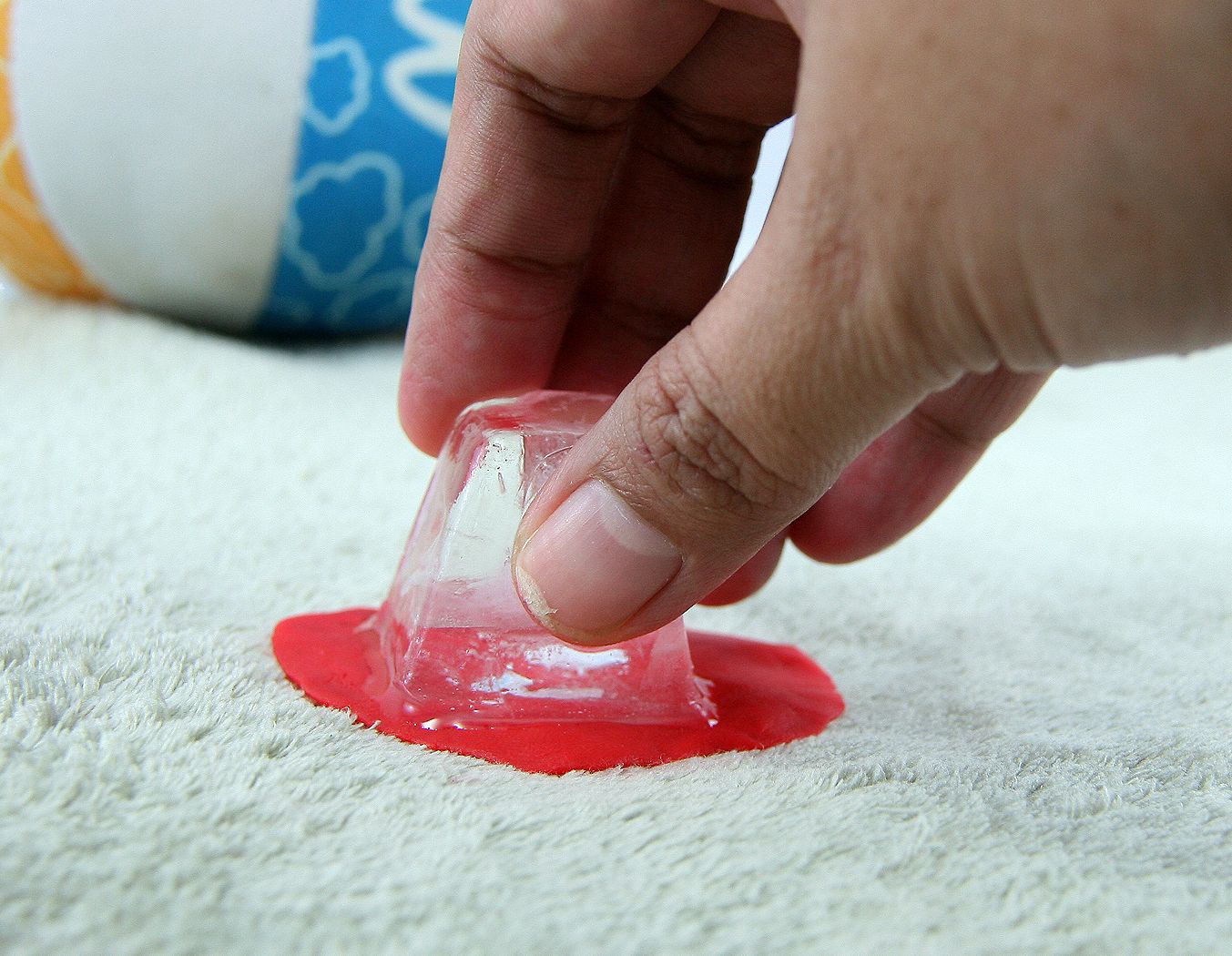 plasticine on the carpet