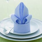 blue napkin lily