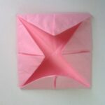 folded napkin pink