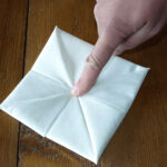 white napkin square