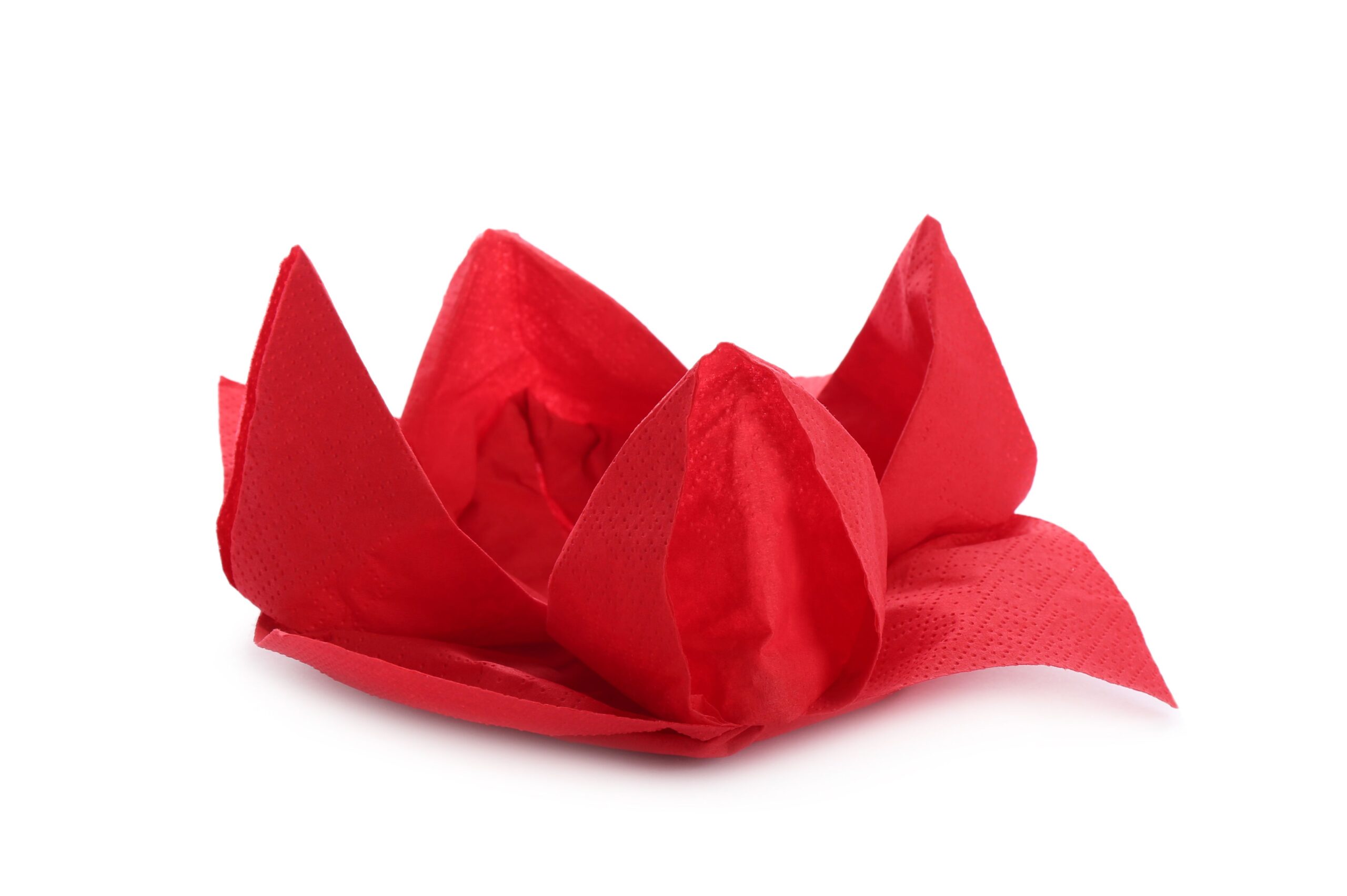 lotus red from napkins