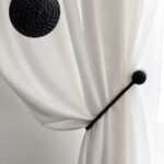 magnet for curtains black