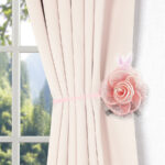 big rose curtain magnet