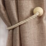 curtain magnet wooden beige