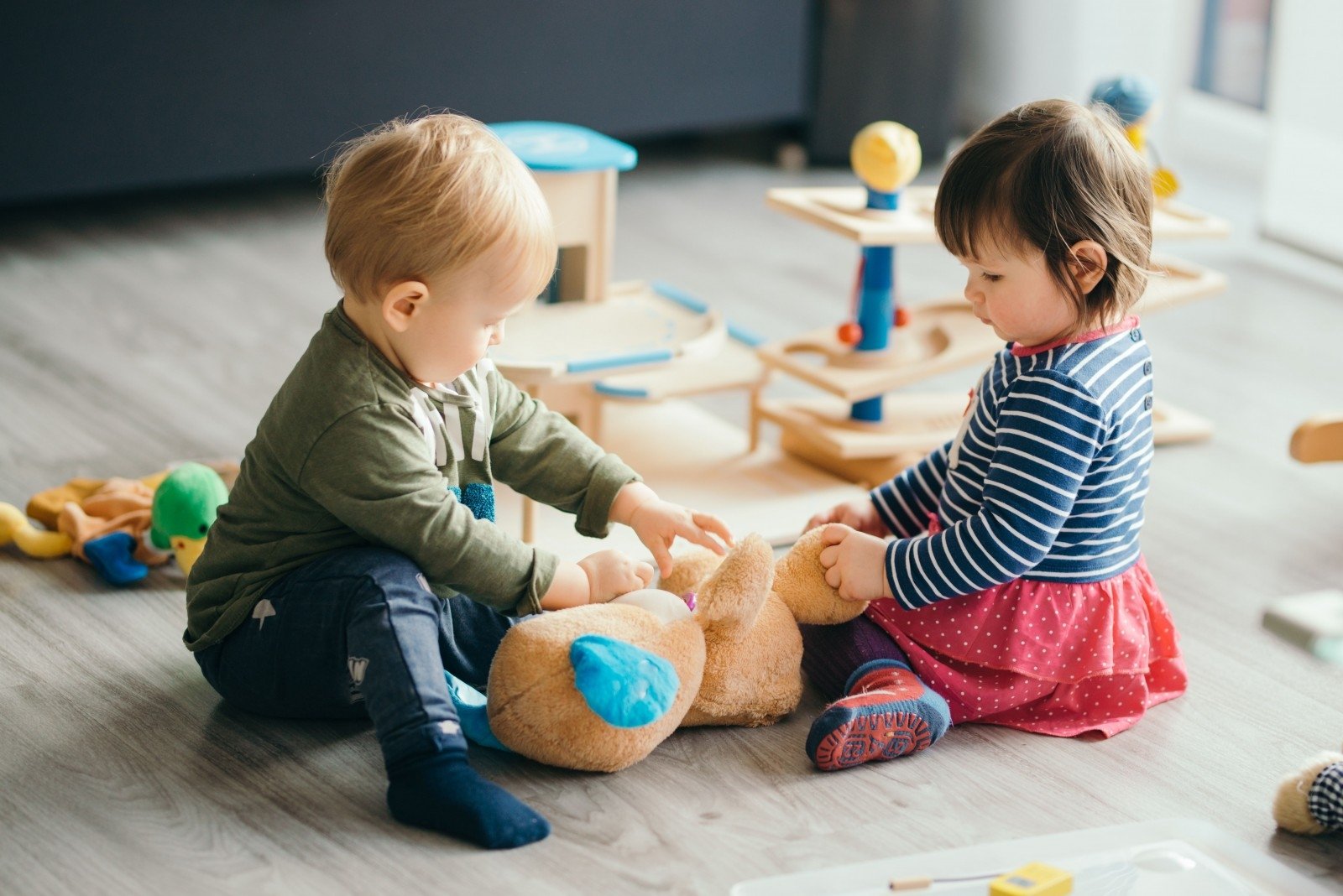 bébé dans la crèche