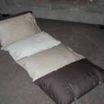 pillows on the floor