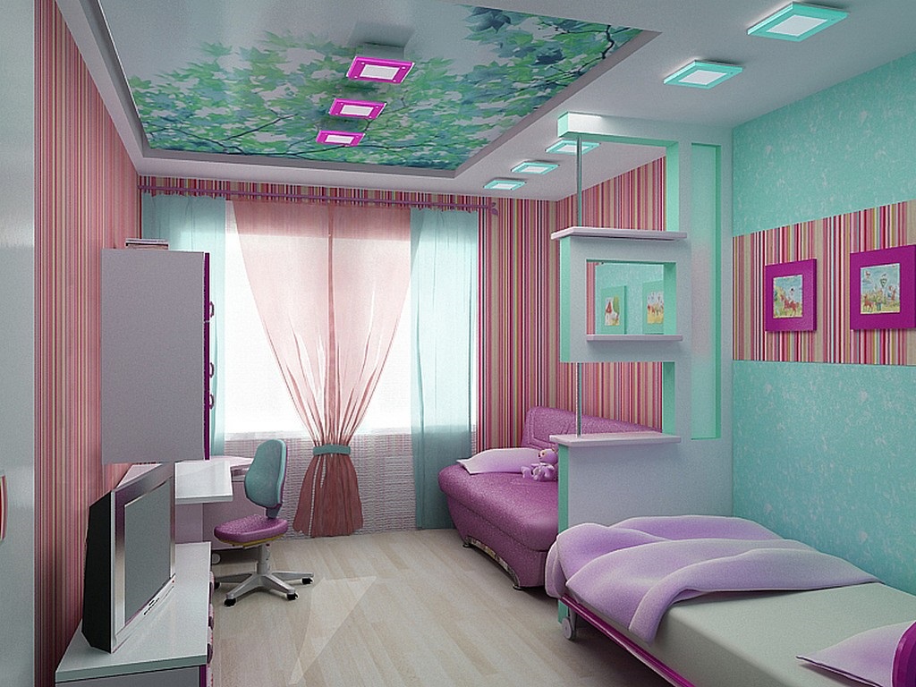 bright decoration of the nursery