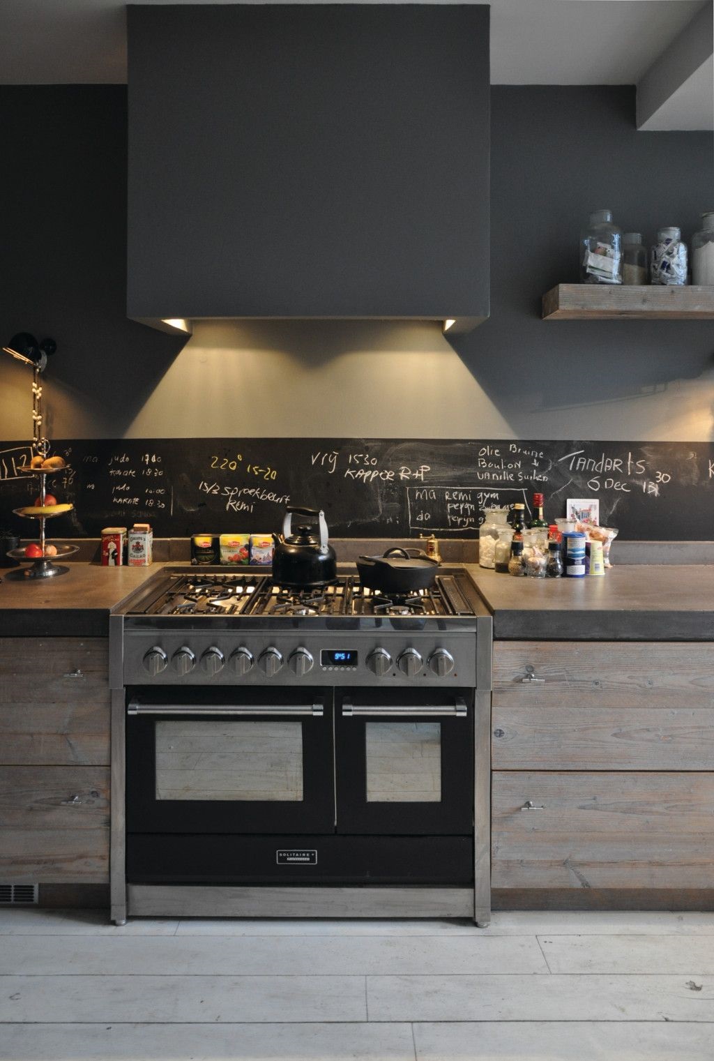 chalk board in the kitchen