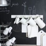 chalk board with cups