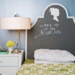 chalk board on the bed