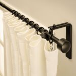 metal curtain rods ideas photo