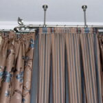 metal curtain rods decor photo