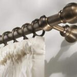 metal curtain rods for photo decor