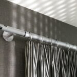 metal curtain rods for photo interior